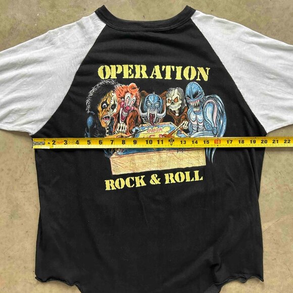 RARE Vintage 1991 Judas Priest Tour Baseball Tee - Picture 6 of 6